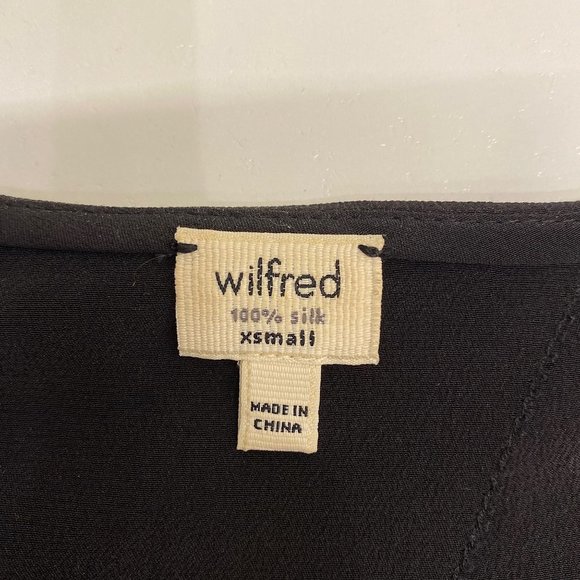 Wilfred black silk open back top - Picture 7 of 11